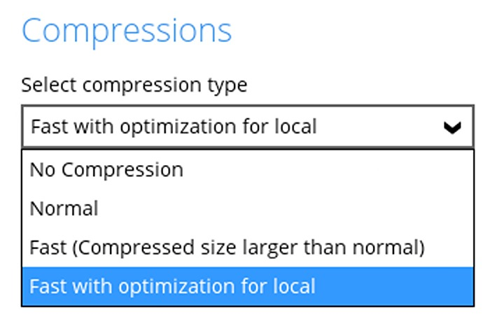 Hyper-V backup set step