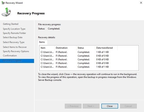 Windows system restore step