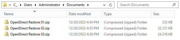 Browsing the mounted backup