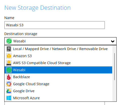 Windows system backup set step
