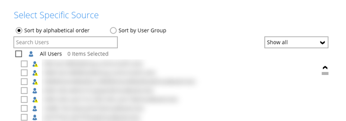 Microsoft 365 backup set step