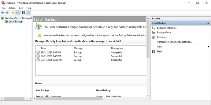 Windows system restore step