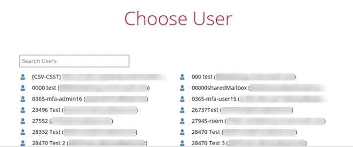Choosing the target user