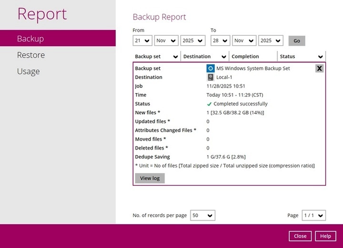Windows system restore step