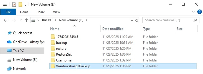 Windows system restore step
