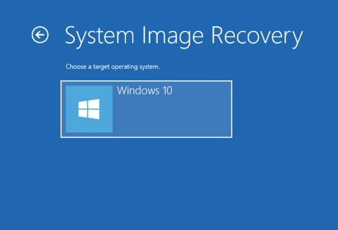 Windows system restore step