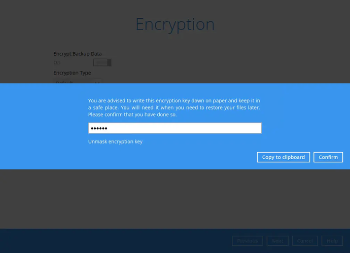 Google Workspace backup set step