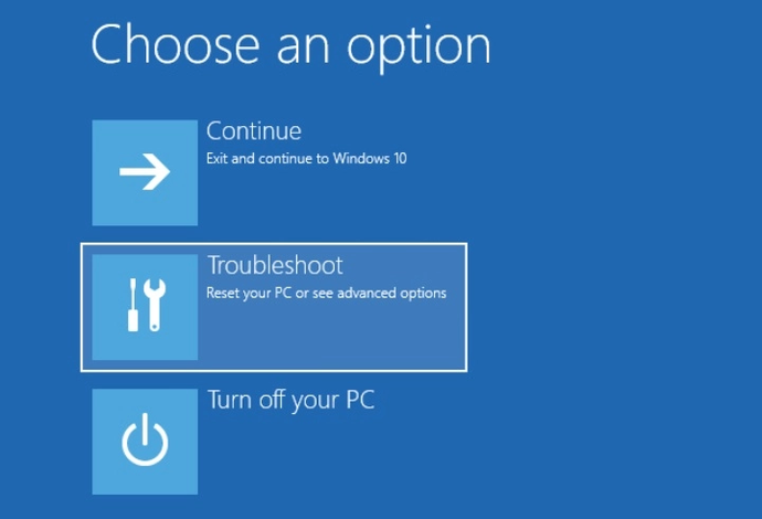 Windows system restore step