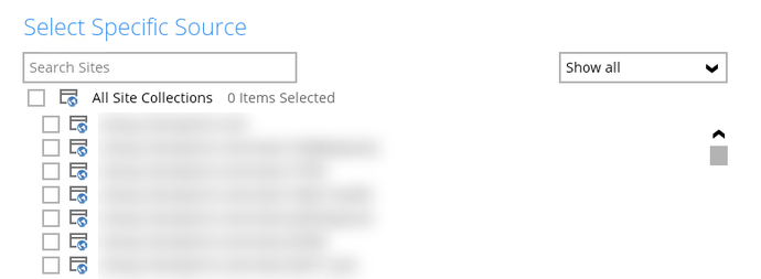 Microsoft 365 backup set step
