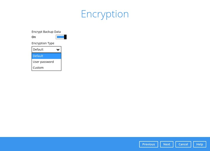 Hyper-V backup set step