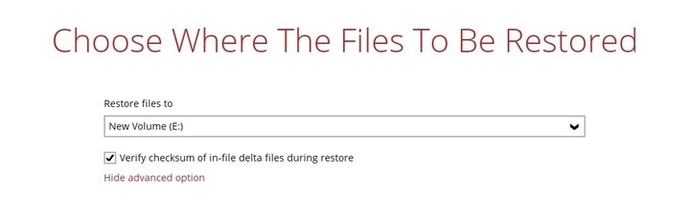 Windows system restore step