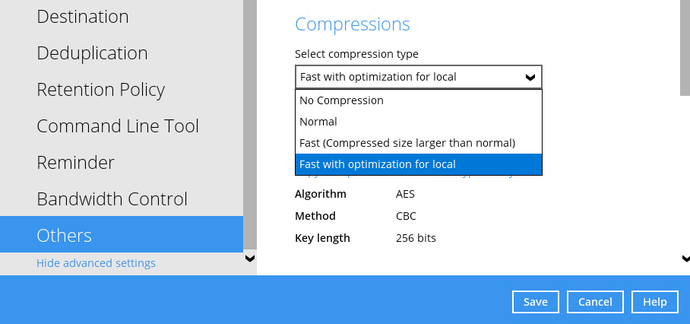 Microsoft 365 backup set step