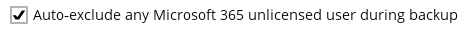 Microsoft 365 backup set step