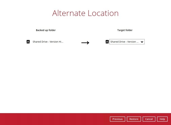 Mapping a shared drive to a target