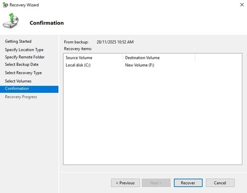 Windows system restore step