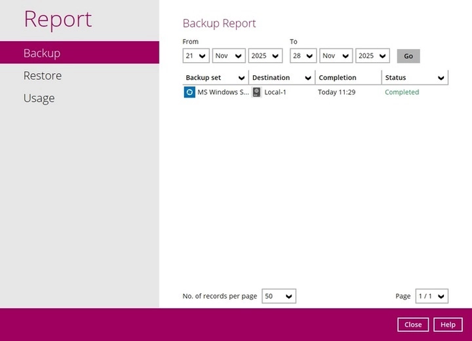 Windows system restore step