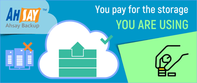 Pay for only the storage you use