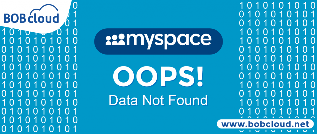 Myspace data loss
