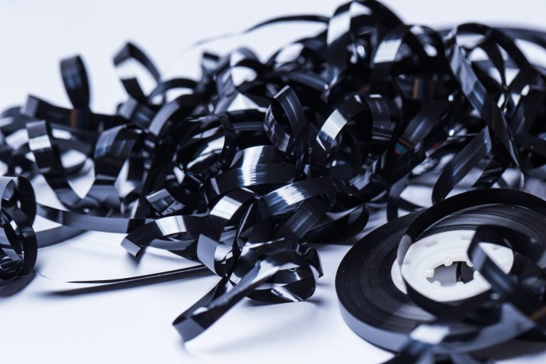 Damaged backup tape