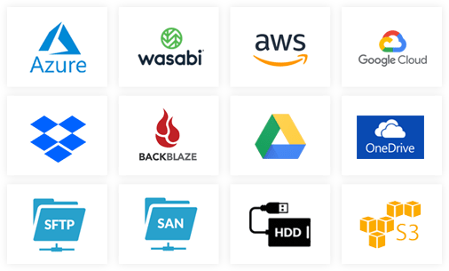 Cloud Backup destinations