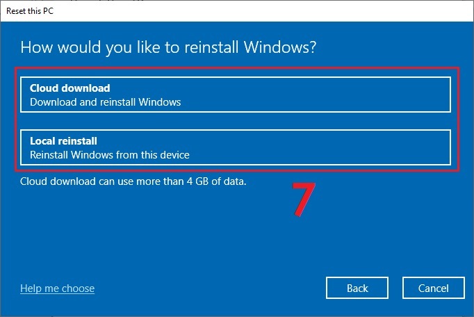 Difference Between Cloud Download vs Local Reinstall