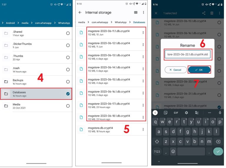 How To Restore WhatsApp Backup From Internal Storage