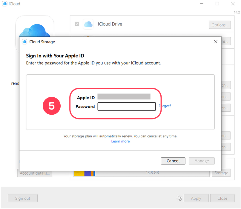 How to Cancel iCloud Storage on Windows PC