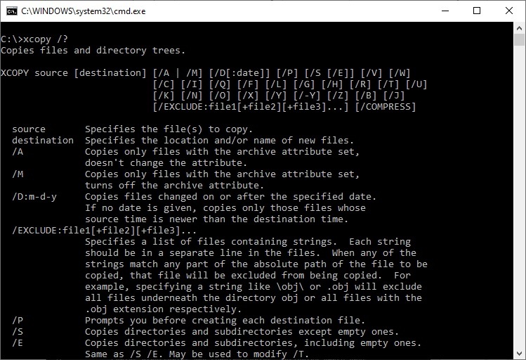 Xcopy vs Robocopy: Choosing the Perfect Copying Tool 2 Xcopy vs RoboCopy - XCopy Help