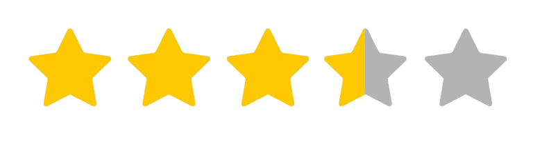 3.5 star ratings