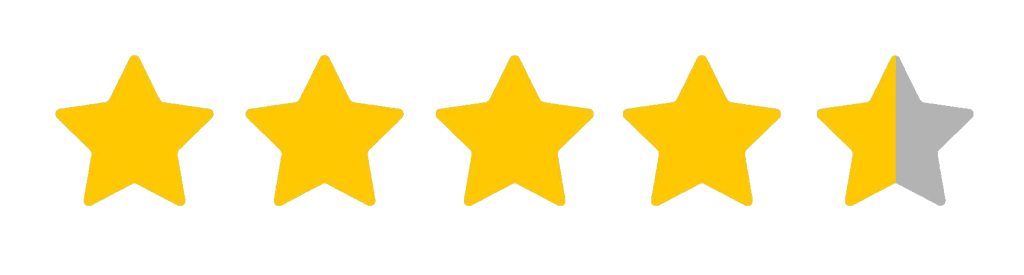 4.5 star ratings