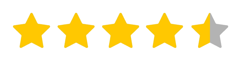 4.5 star ratings
