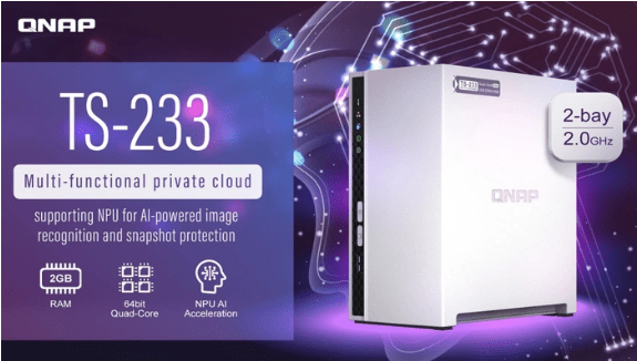 Synology DiskStation DS723+ (2Bay/AMD/2GB) NAS Network Storage