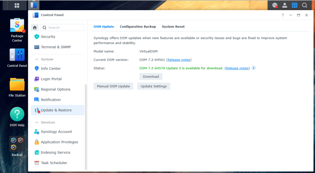 Synology DSM 7.2