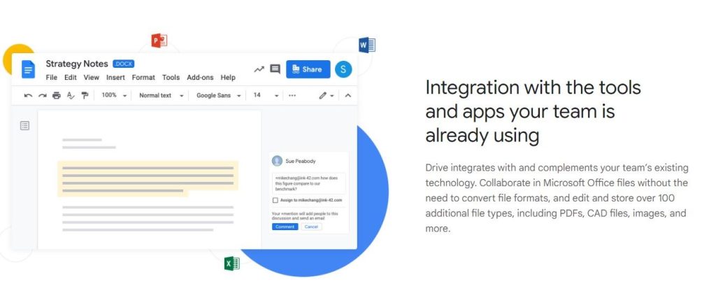 Google Drive seamless Integration