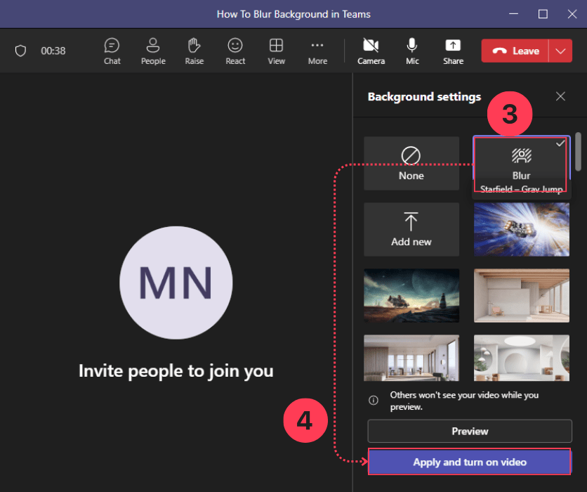 How To Blur Background in Microsoft Teams for Desktop