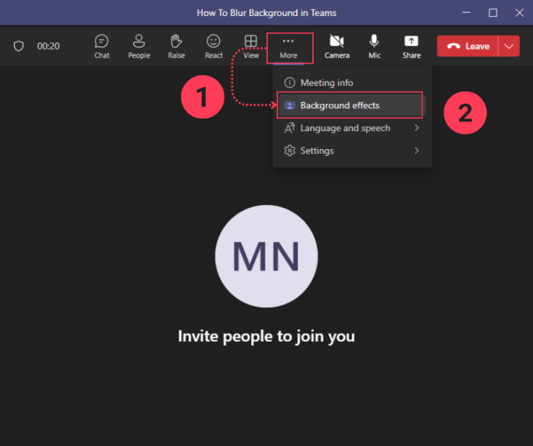 How To Blur Background in Teams BOBcloud