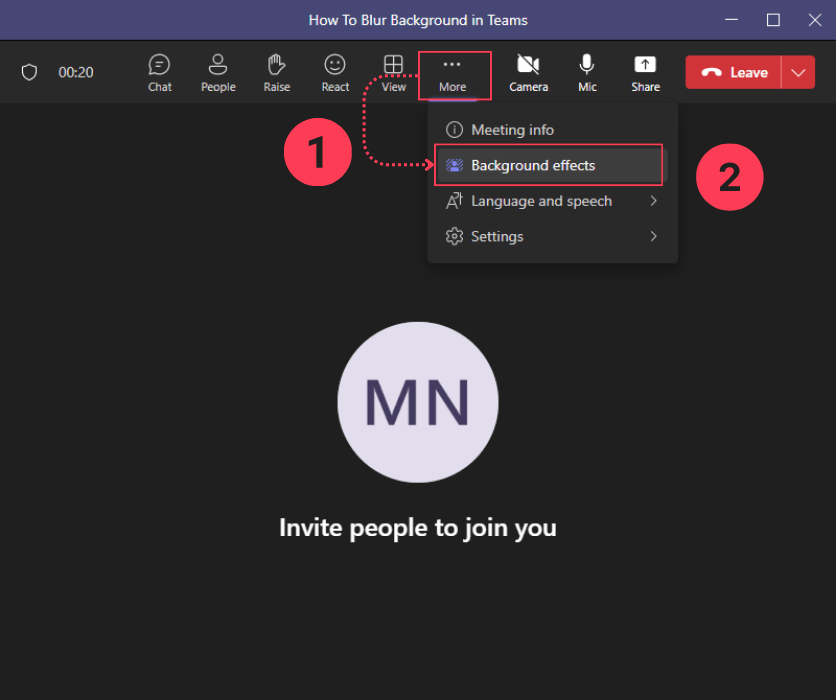 How To Blur Background in Microsoft Teams for Desktop